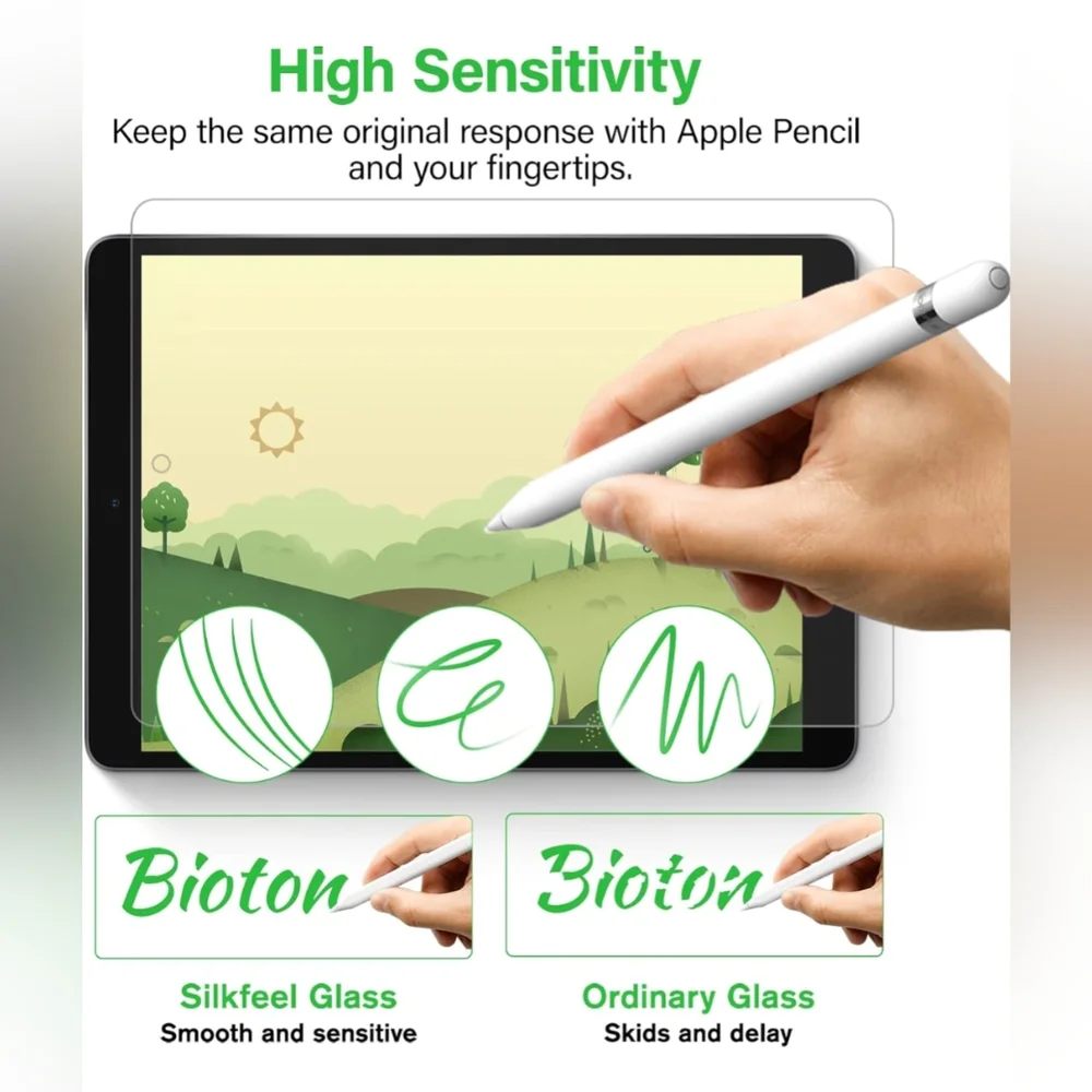 Silkfeel Glass Screen Protector For iPad 7th/8th/9th Gen (iPad 10.2 Inch) New.